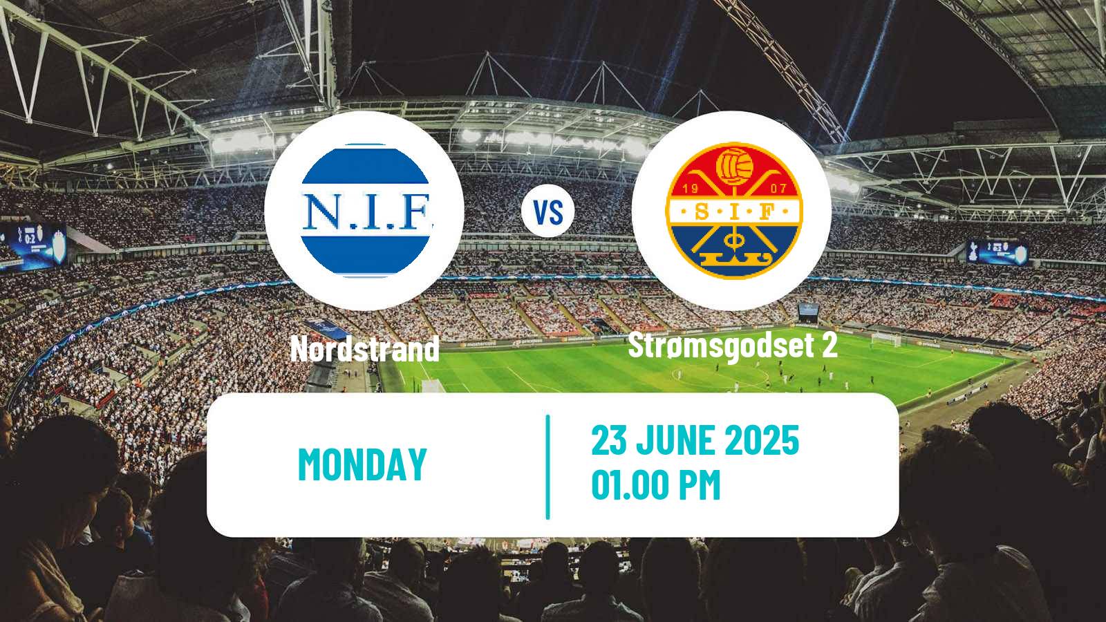 Soccer Norwegian Division 3 - Group 3 Nordstrand - Strømsgodset 2