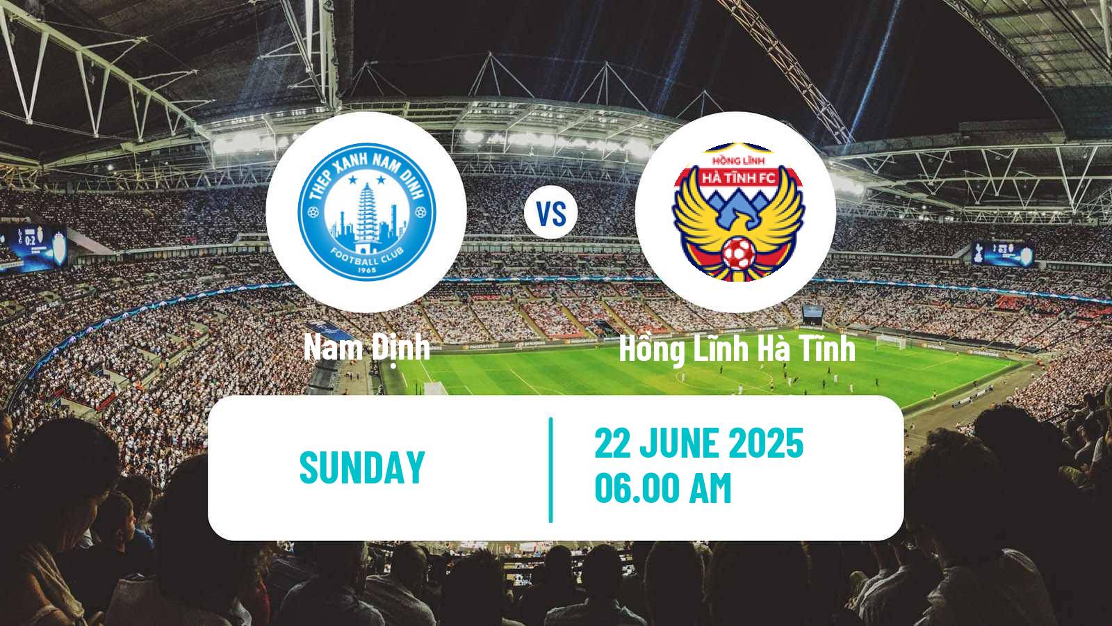 Soccer Vietnamese V League 1 Nam Định - Hồng Lĩnh Hà Tĩnh