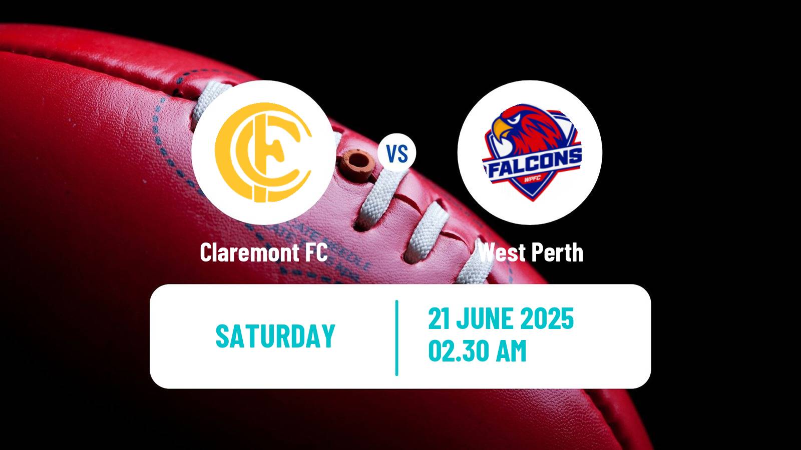 Aussie rules WAFL Claremont - West Perth