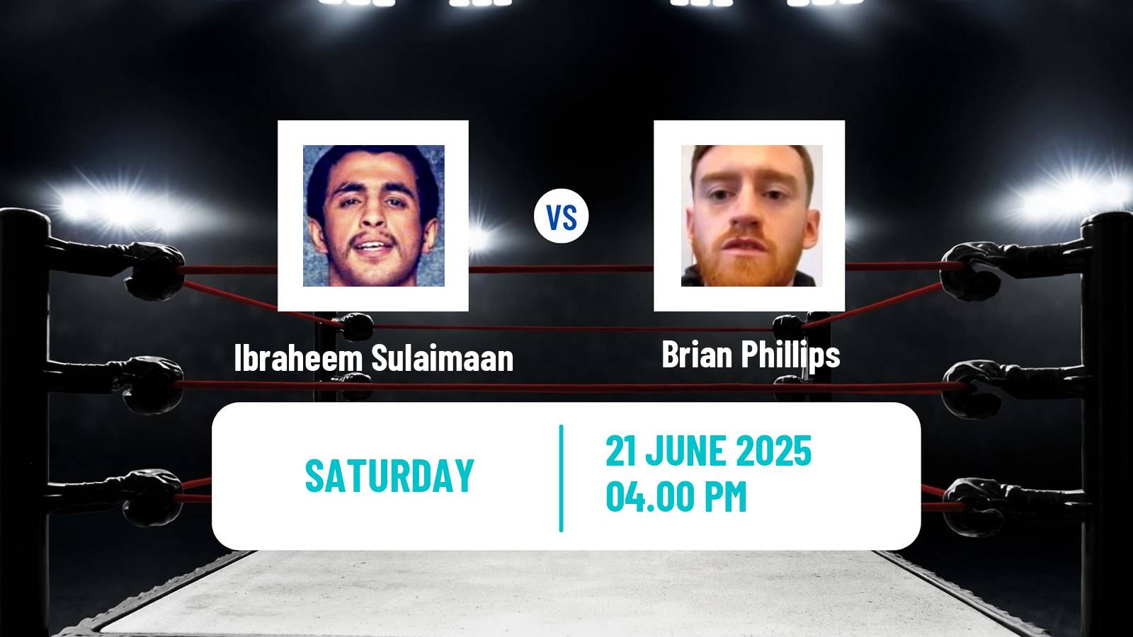 Boxing Super Featherweight Others Matches Men Ibraheem Sulaimaan - Brian Phillips