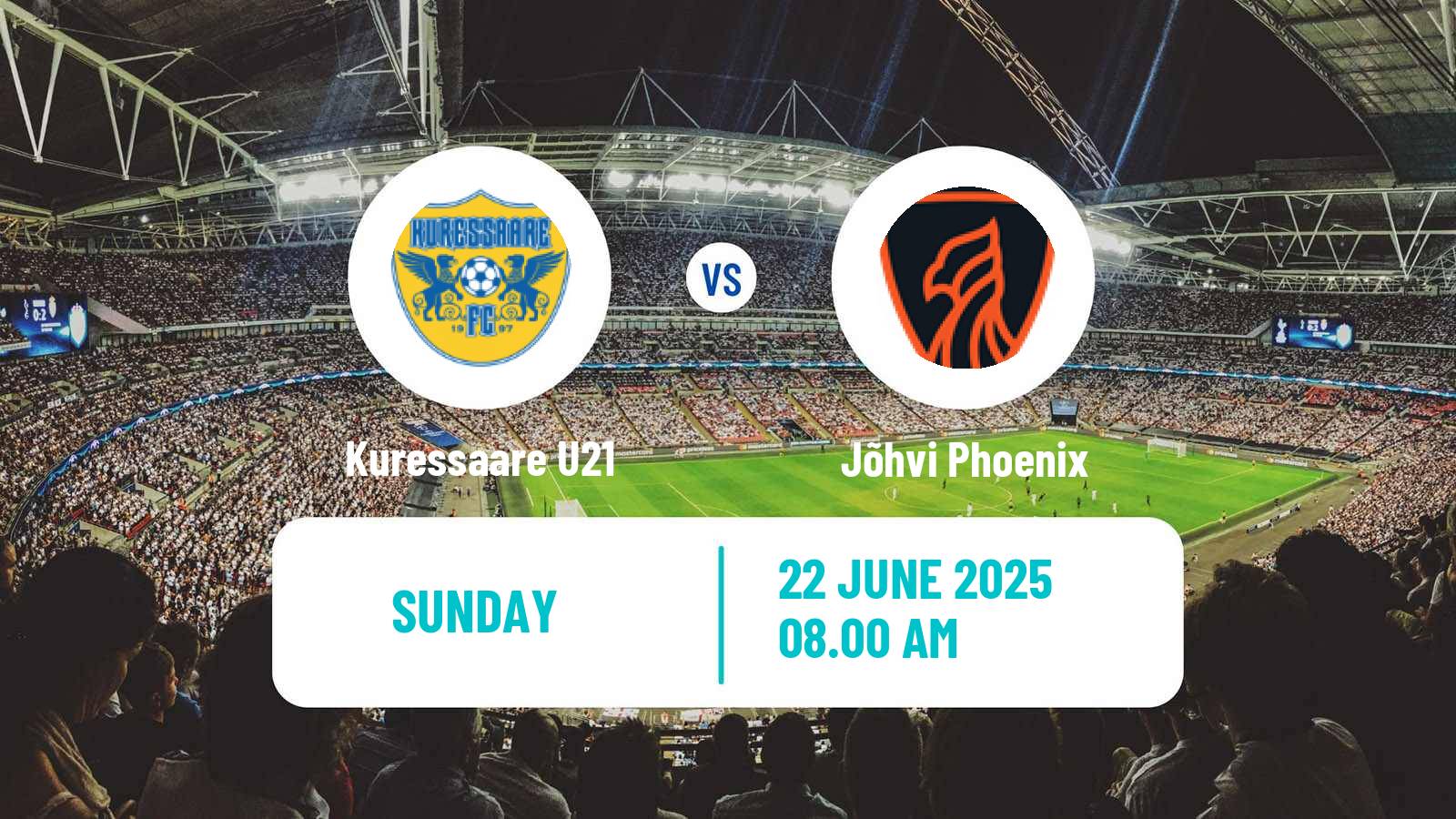Soccer Estonian Esiliiga B Kuressaare U21 - Jõhvi Phoenix