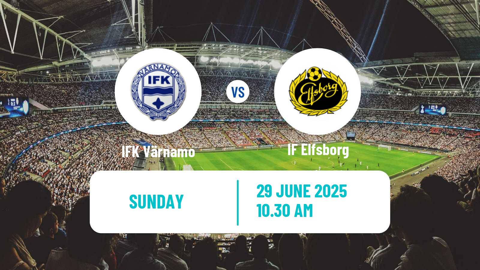 Soccer Swedish Allsvenskan Värnamo - Elfsborg