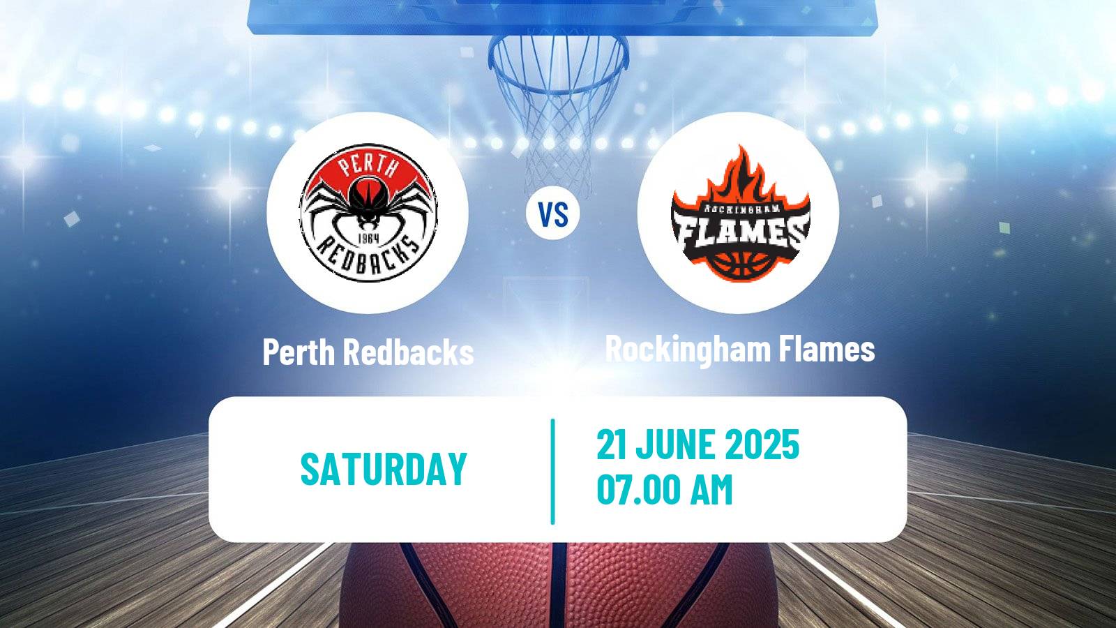 Basketball Australian NBL1 West Perth Redbacks - Rockingham Flames