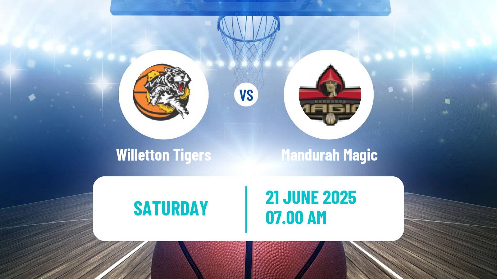 Basketball Australian NBL1 West Willetton Tigers - Mandurah Magic