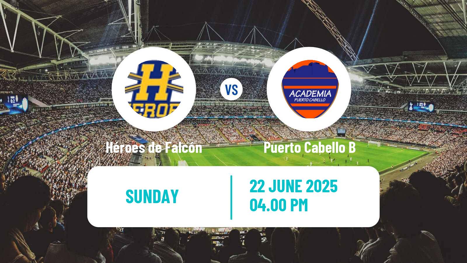 Soccer Venezuelan Segunda Division Héroes de Falcón - Puerto Cabello B
