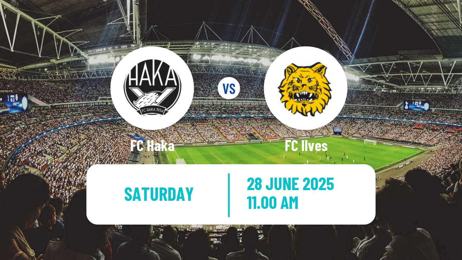 Soccer Finnish Veikkausliiga Haka - Ilves