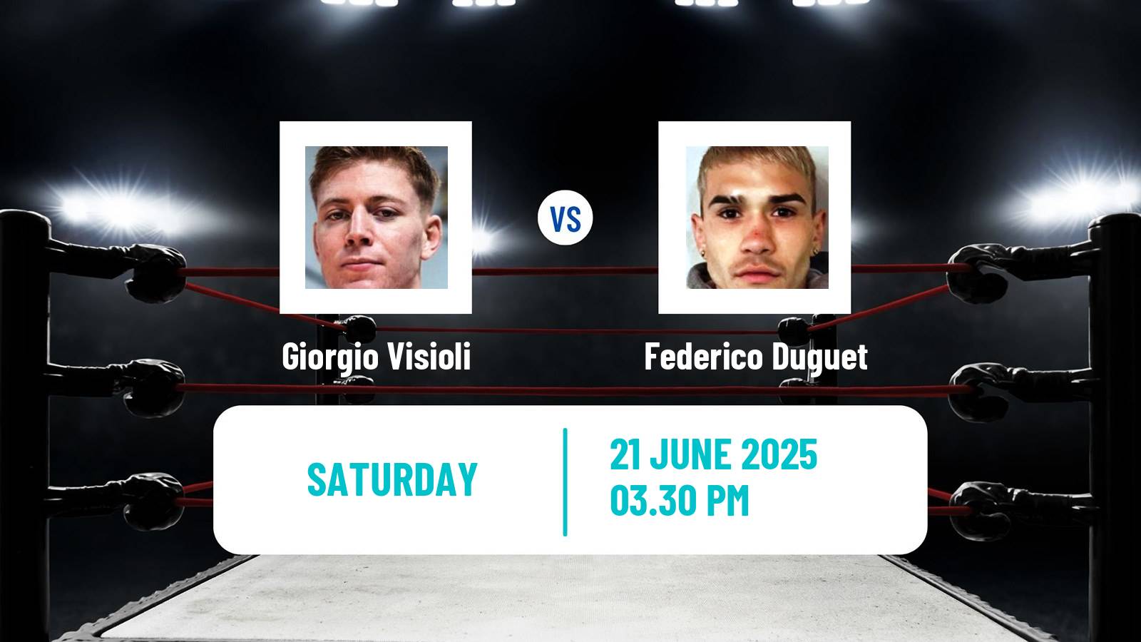 Boxing Super Featherweight Others Matches Men Giorgio Visioli - Federico Duguet