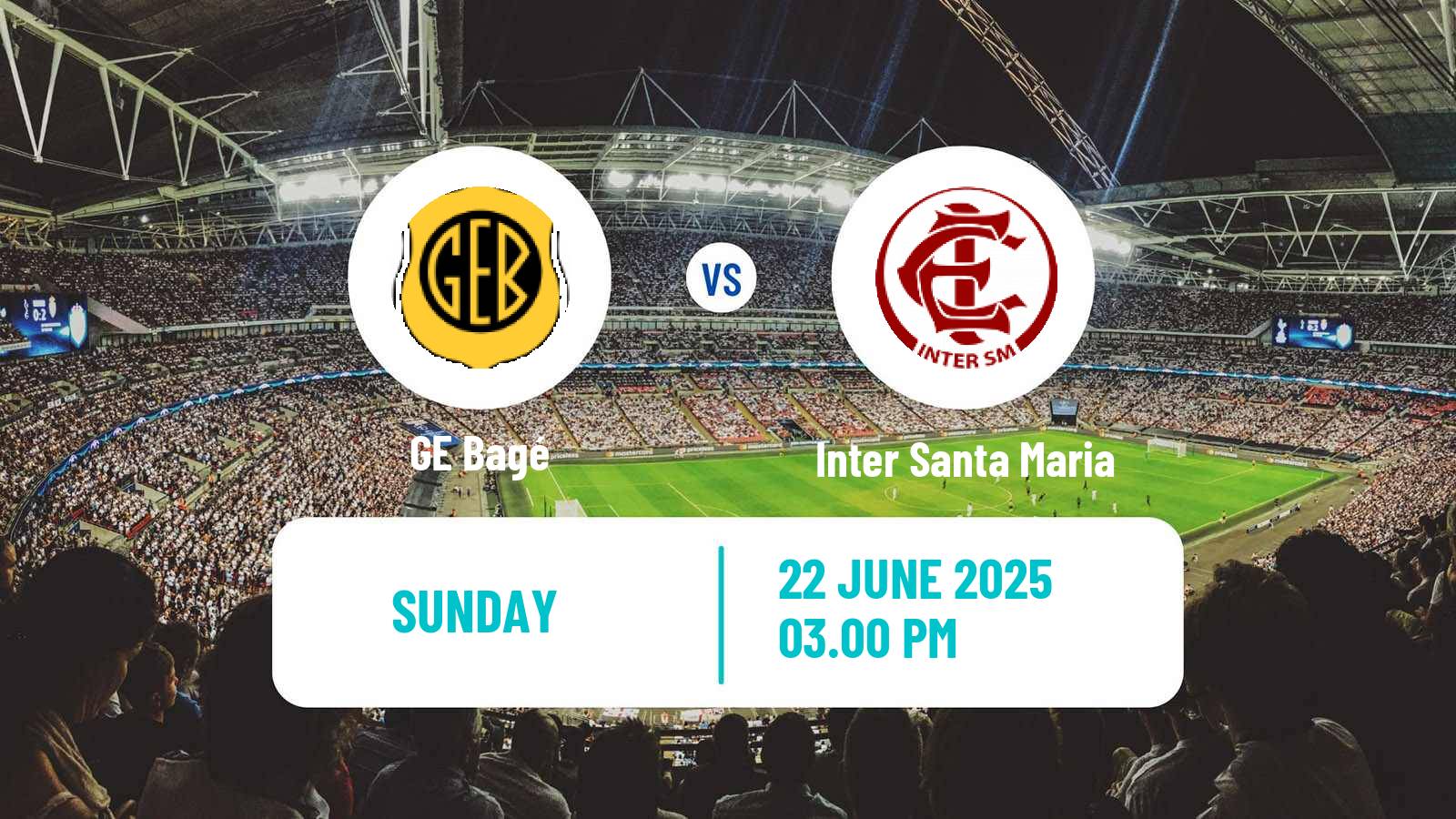 Soccer Brazilian Campeonato Gaucho 2 GE Bagé - Inter Santa Maria