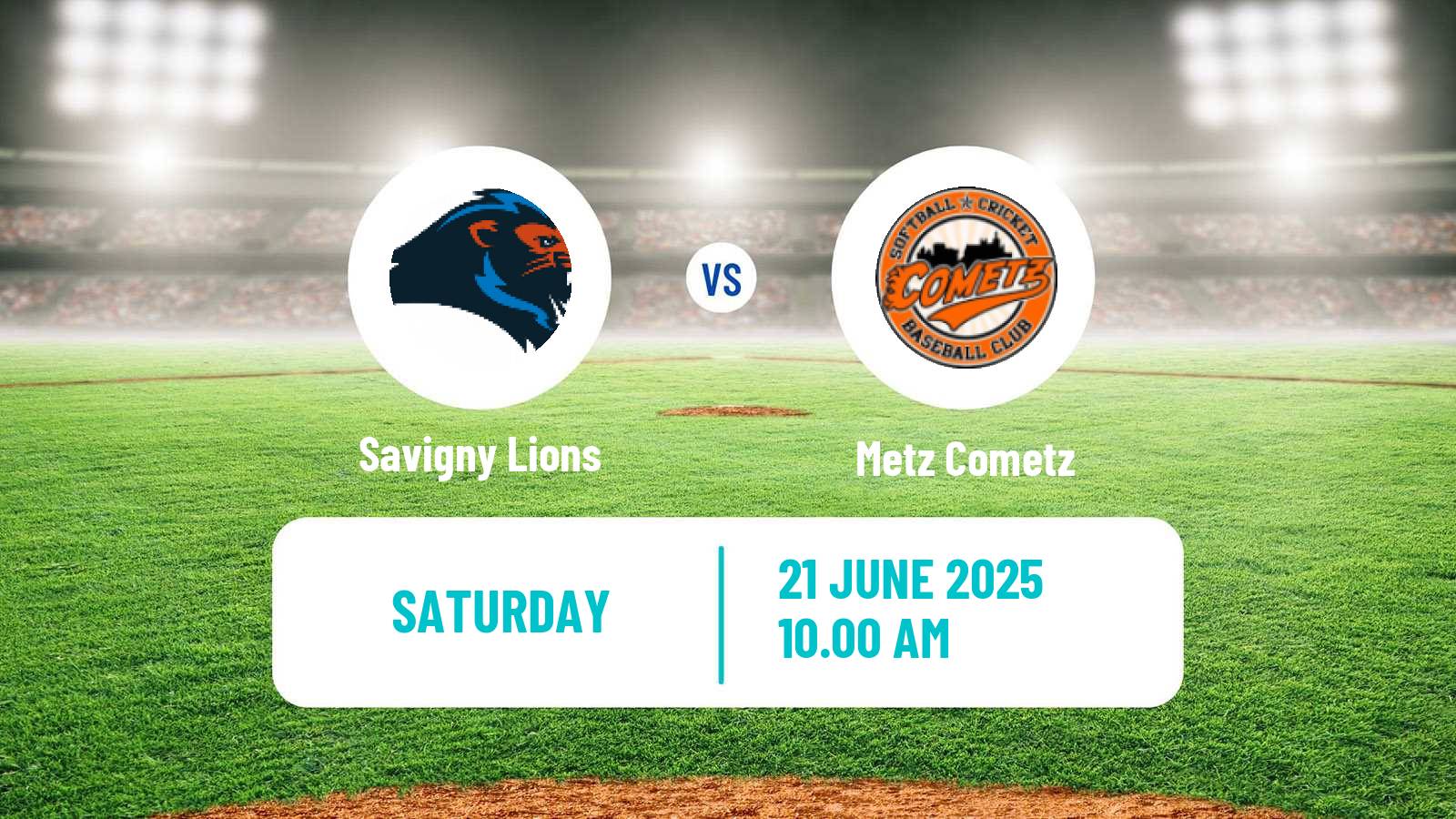 Baseball French Division 1 Baseball Savigny Lions - Metz Cometz