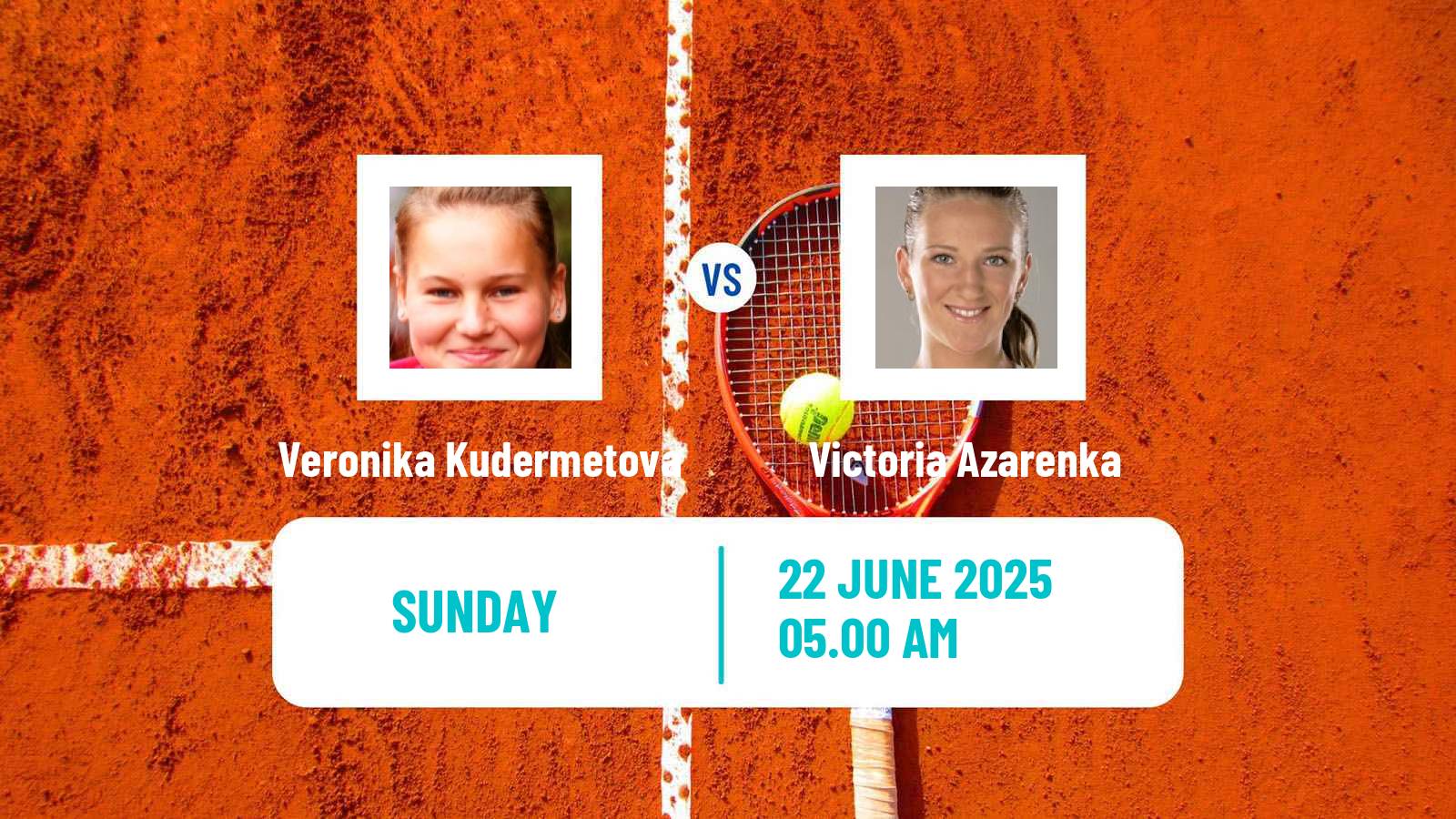 Tennis WTA Bad Homburg Veronika Kudermetova - Victoria Azarenka