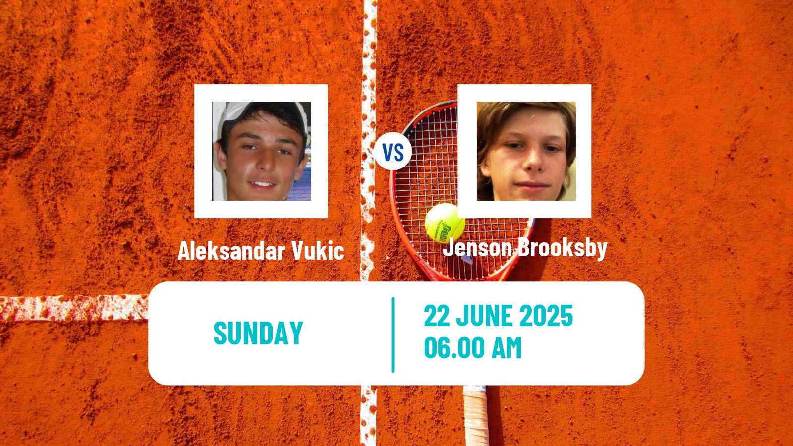 Tennis ATP Eastbourne Aleksandar Vukic - Jenson Brooksby