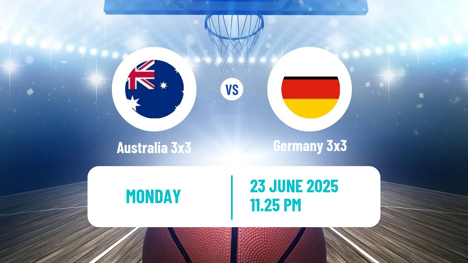 Basketball World Cup Basketball 3x3 Australia 3x3 - Germany 3x3