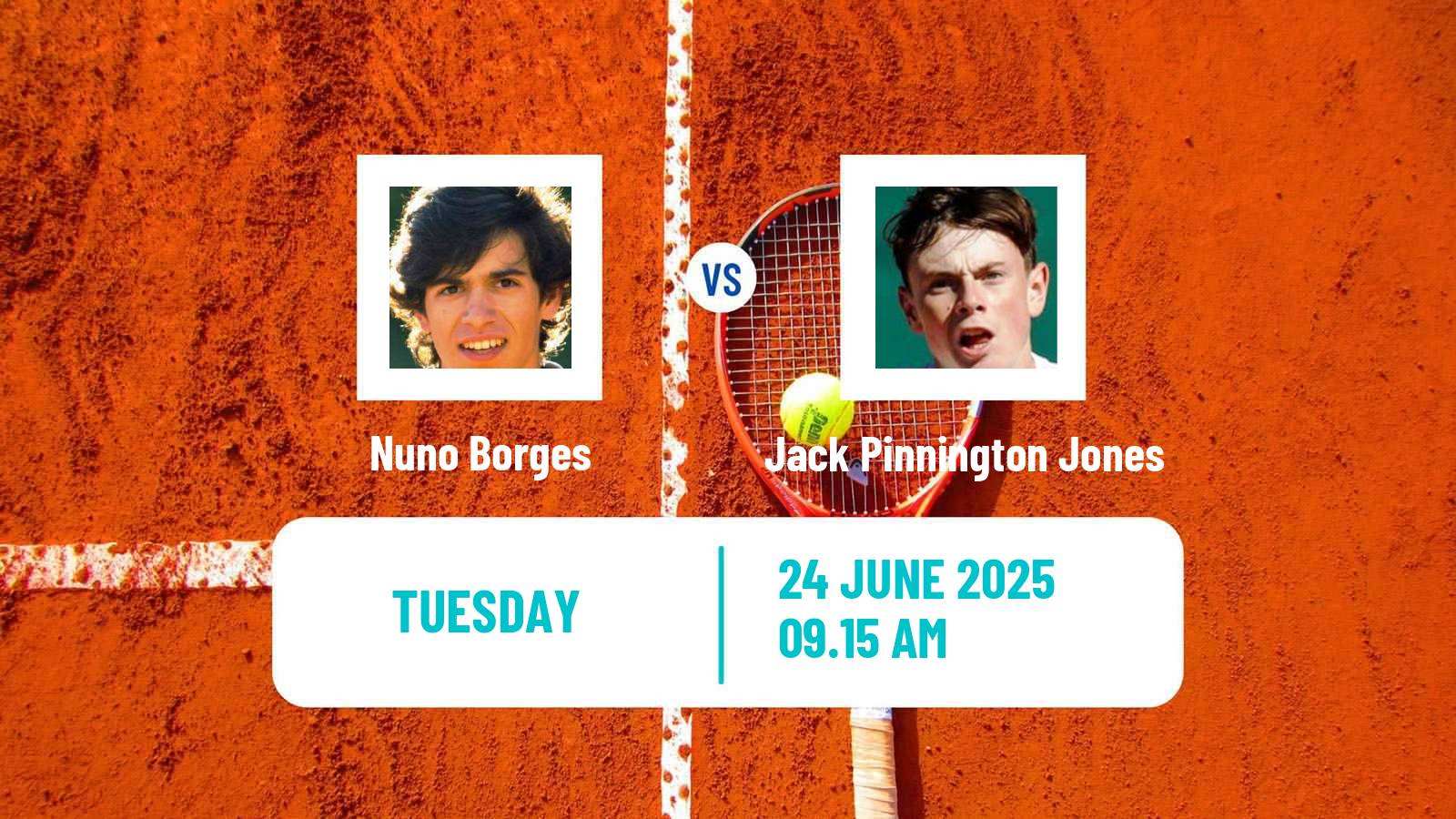 Tennis ATP Eastbourne Nuno Borges - Jack Pinnington Jones