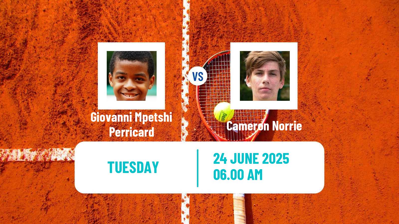 Tennis ATP Eastbourne Giovanni Mpetshi Perricard - Cameron Norrie