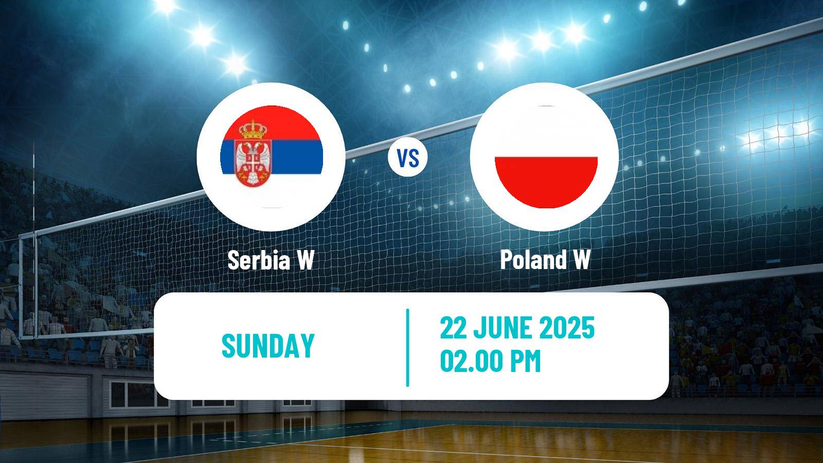 Volleyball Nations League Volleyball Women Serbia W - Poland W