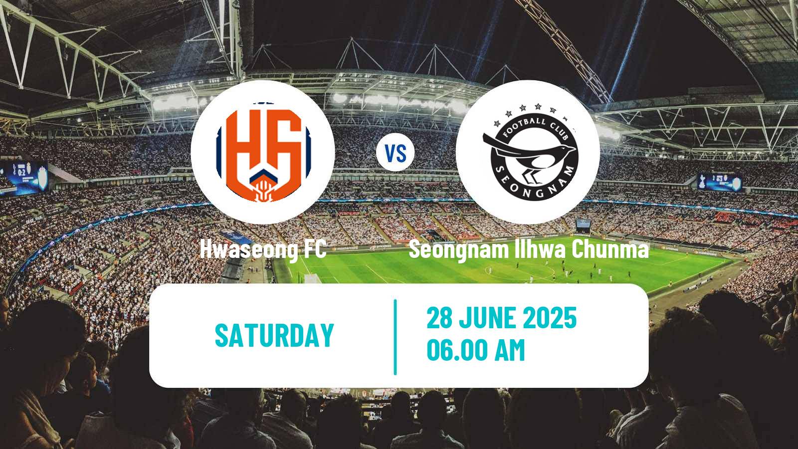 Soccer South Korean K-League 2 Hwaseong - Seongnam Ilhwa Chunma