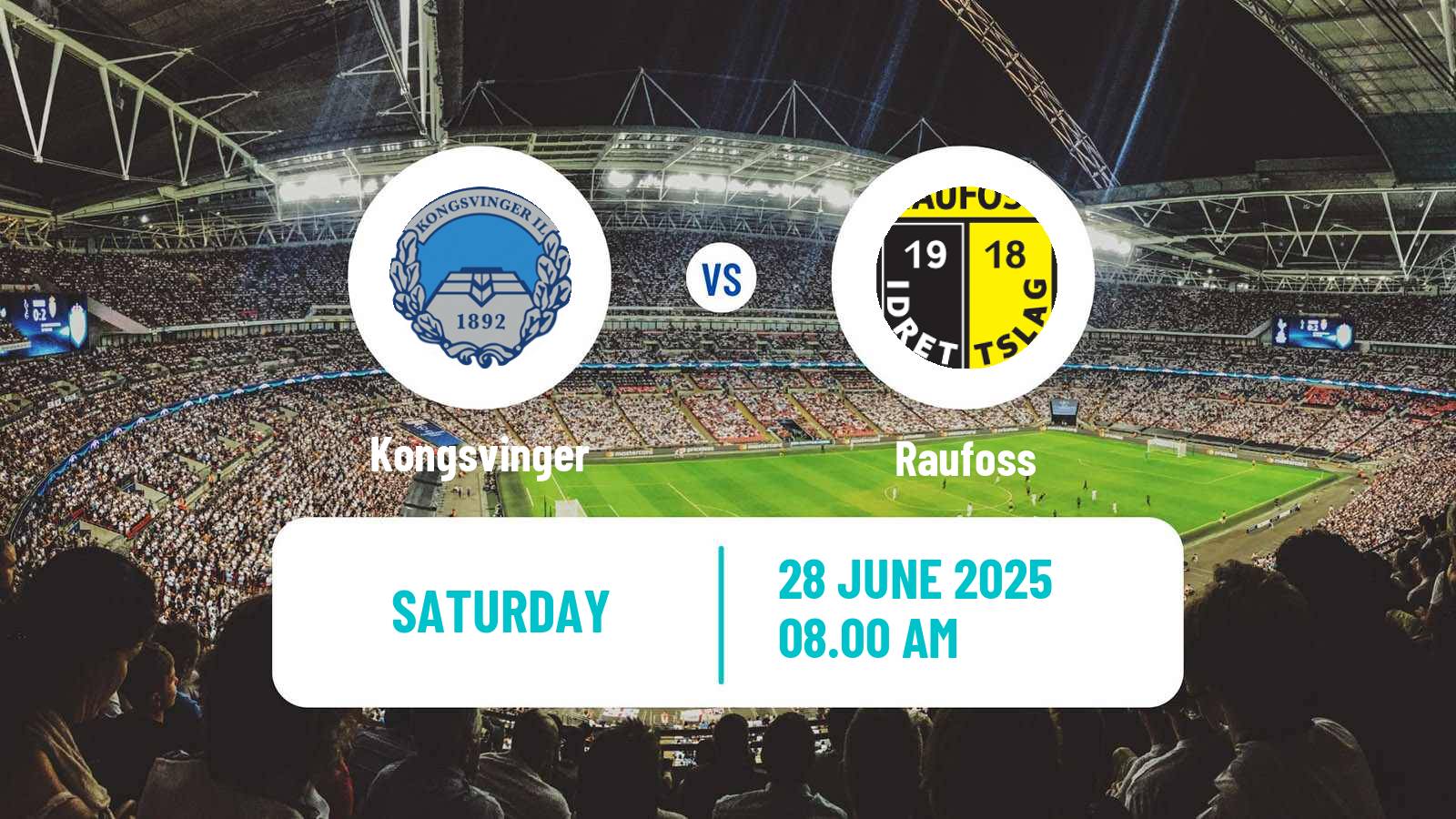 Soccer Norwegian Adeccoligaen Kongsvinger - Raufoss