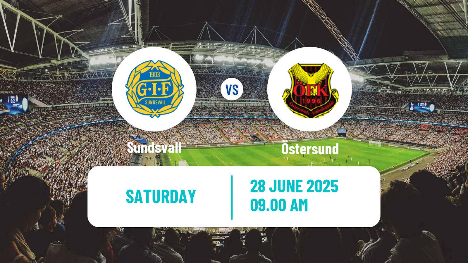 Soccer Swedish Superettan Sundsvall - Östersund