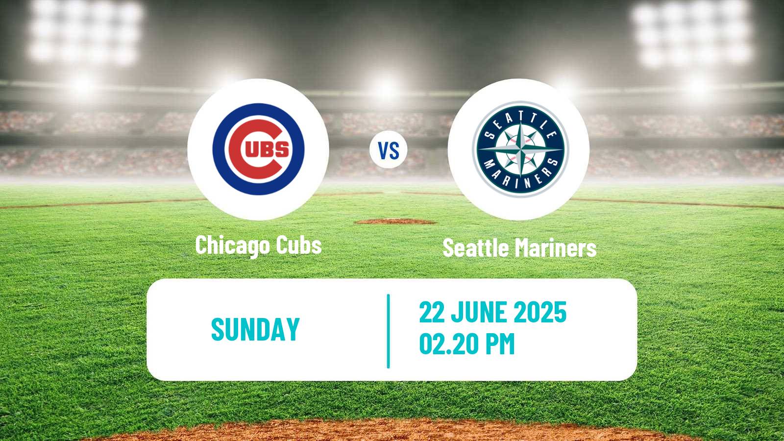 Baseball MLB Chicago Cubs - Seattle Mariners