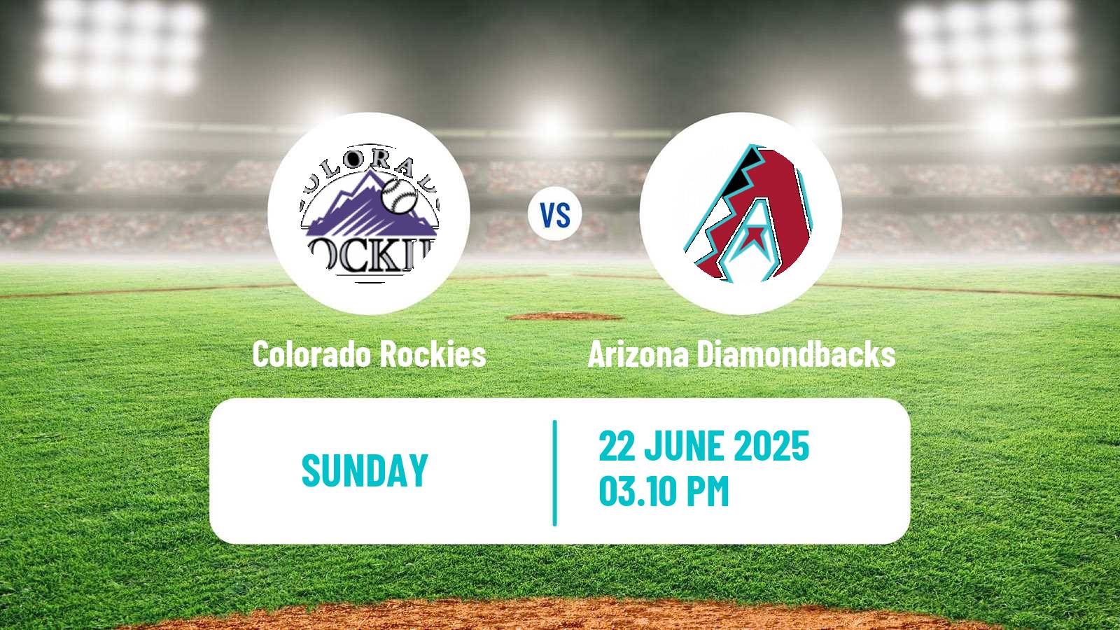 Baseball MLB Colorado Rockies - Arizona Diamondbacks