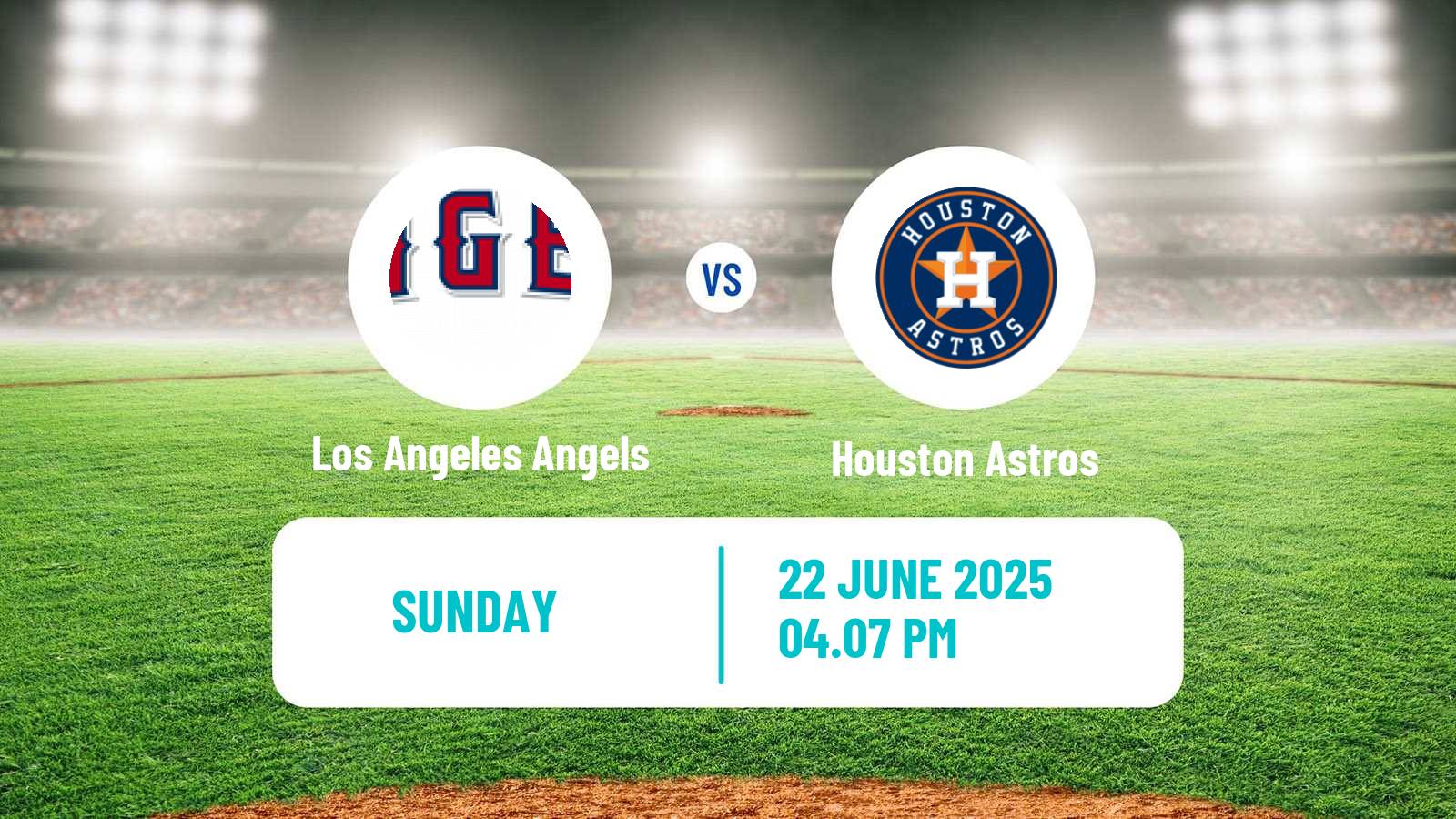 Baseball MLB Los Angeles Angels - Houston Astros