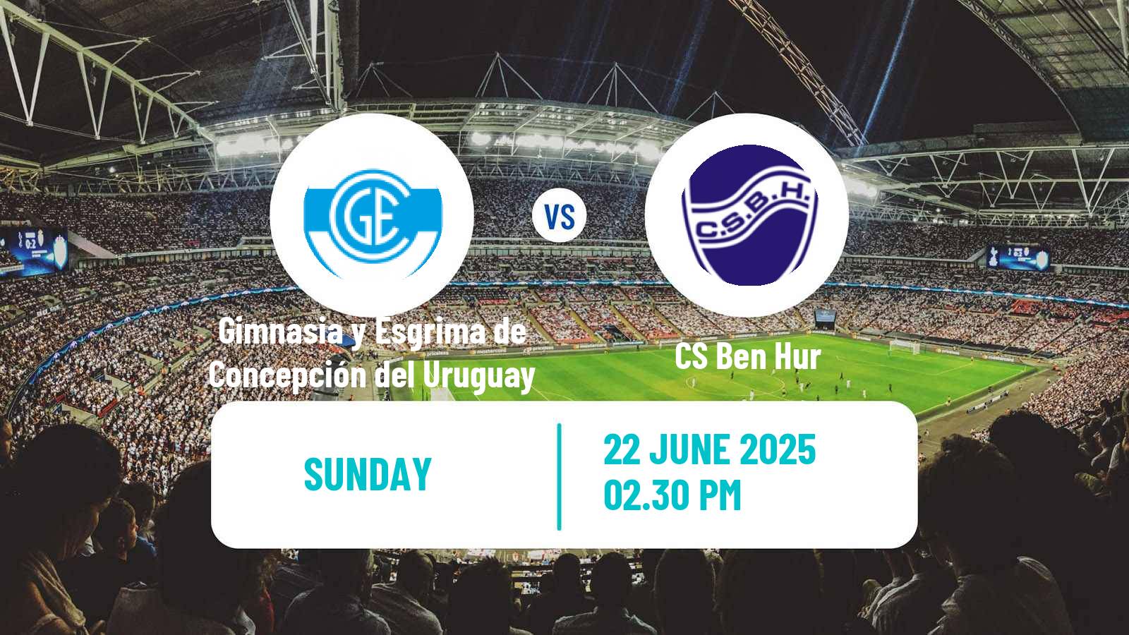 Soccer Argentinian Torneo Federal Gimnasia y Esgrima de Concepción del Uruguay - Ben Hur