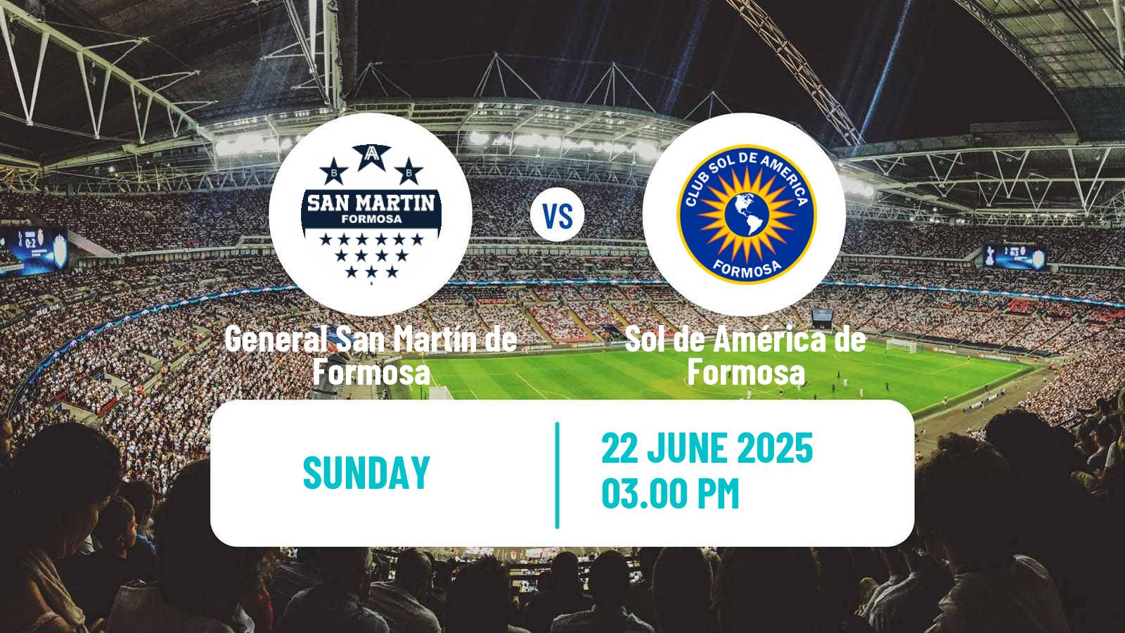 Soccer Argentinian Torneo Federal General San Martín de Formosa - Sol de América de Formosa