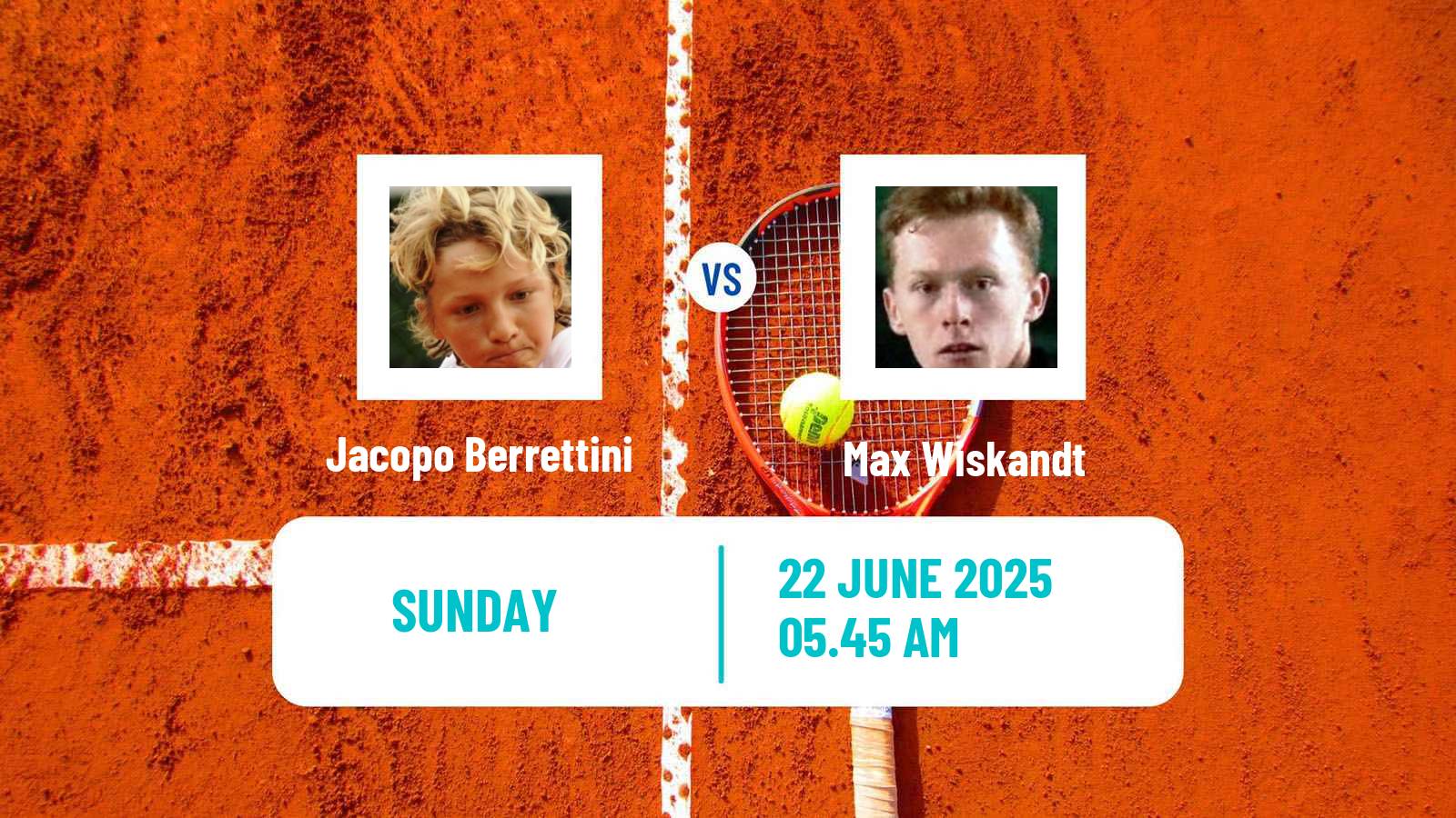 Tennis Milan Challenger Men Jacopo Berrettini - Max Wiskandt