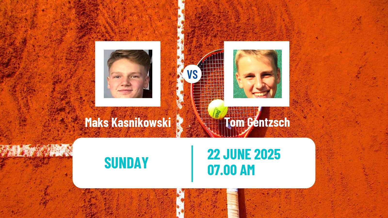 Tennis Milan Challenger Men Maks Kasnikowski - Tom Gentzsch
