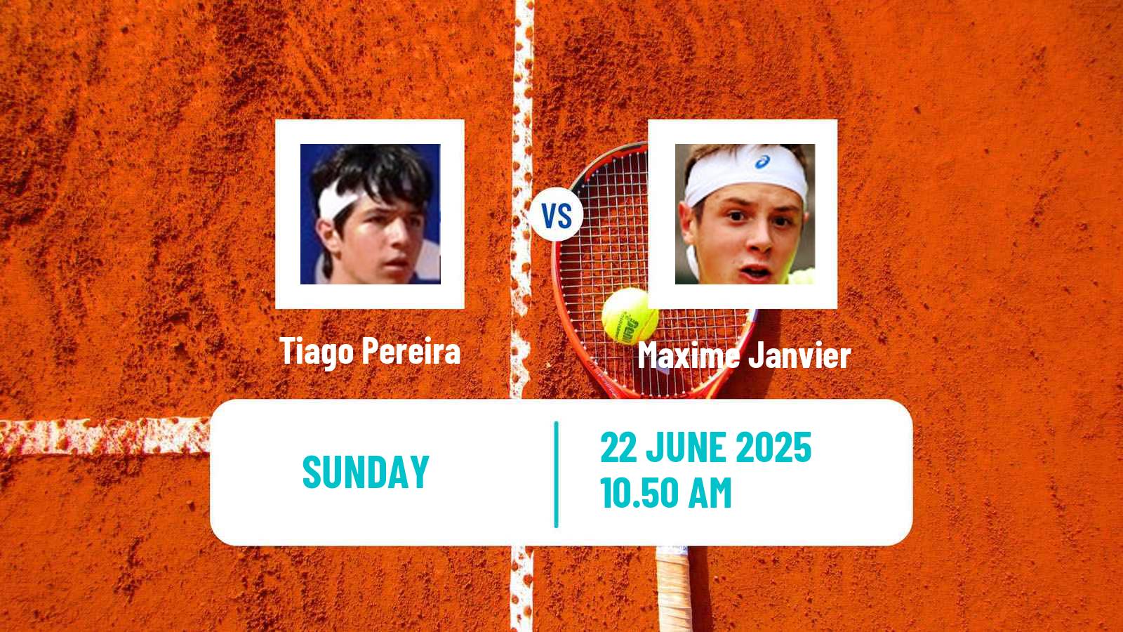 Tennis Milan Challenger Men Tiago Pereira - Maxime Janvier