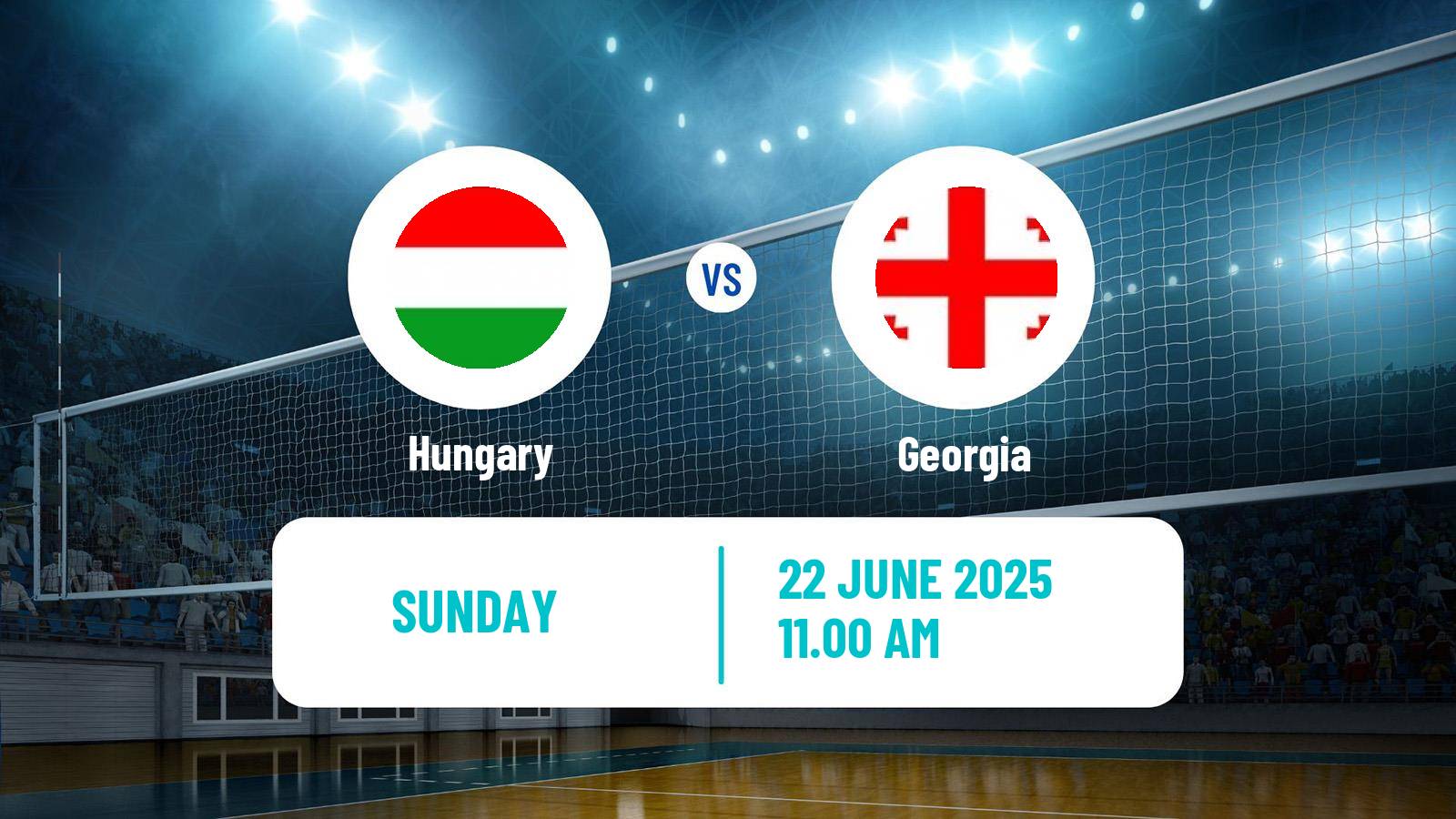 Volleyball Silver European League Volleyball Hungary - Georgia