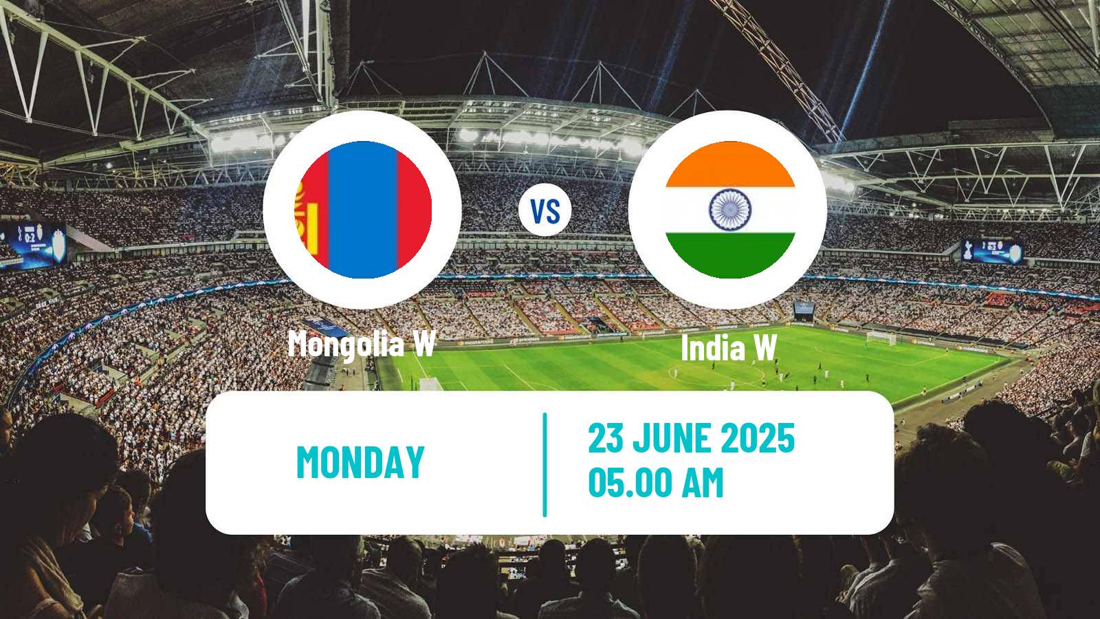 Soccer Asian Cup Women Mongolia W - India W