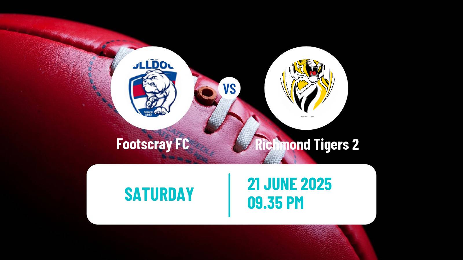 Aussie rules VFL Footscray - Richmond Tigers 2