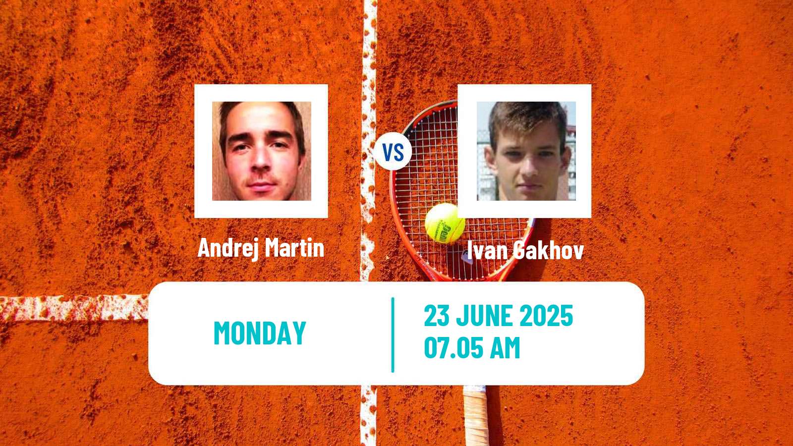 Tennis Milan Challenger Men Andrej Martin - Ivan Gakhov