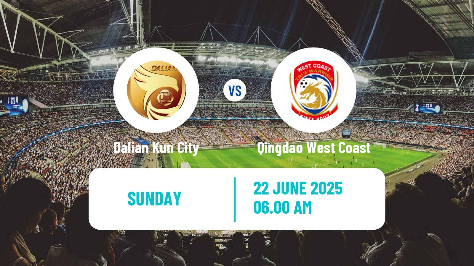 Soccer Chinese FA Cup Dalian Kun City - Qingdao West Coast