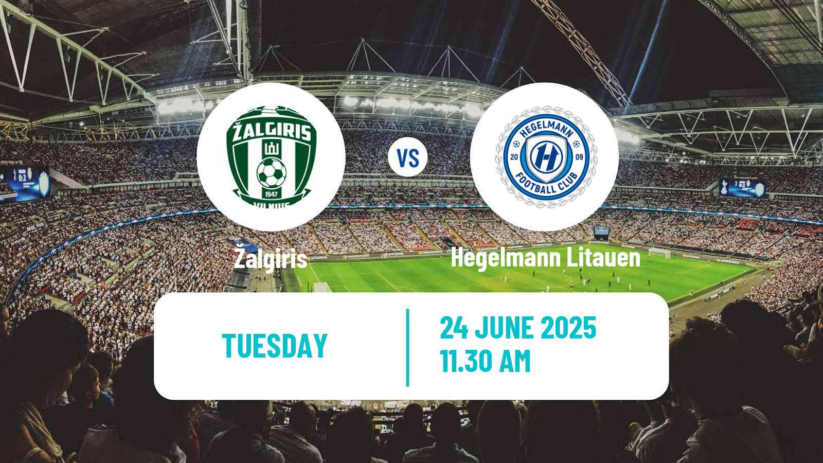Soccer Lithuanian A Lyga Žalgiris - Hegelmann Litauen