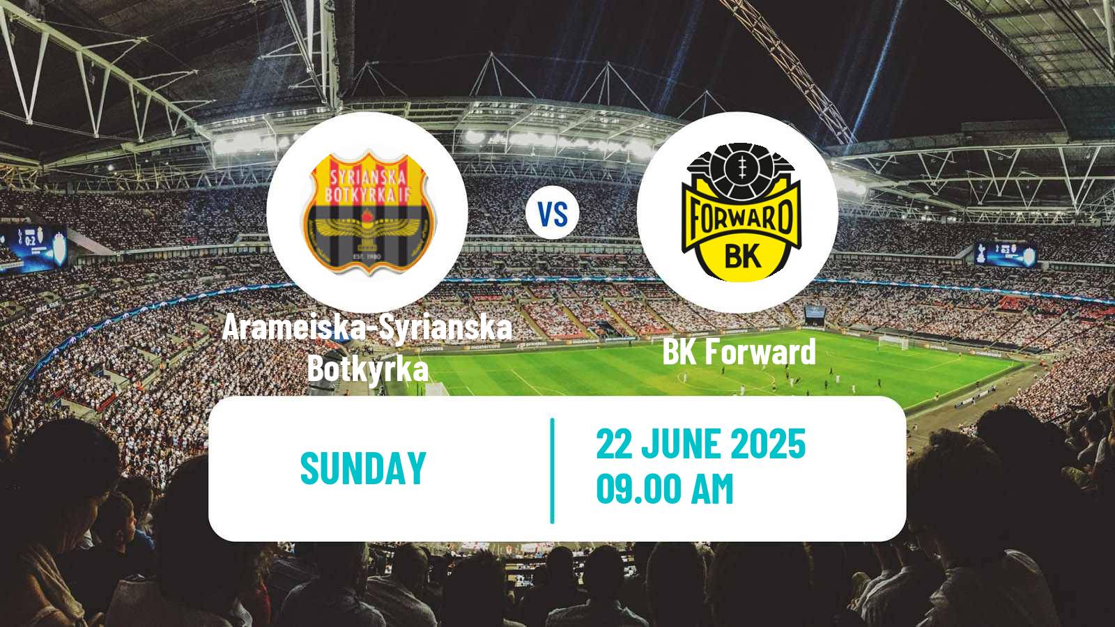Soccer Swedish Division 2 - Södra Svealand Arameiska-Syrianska Botkyrka - Forward