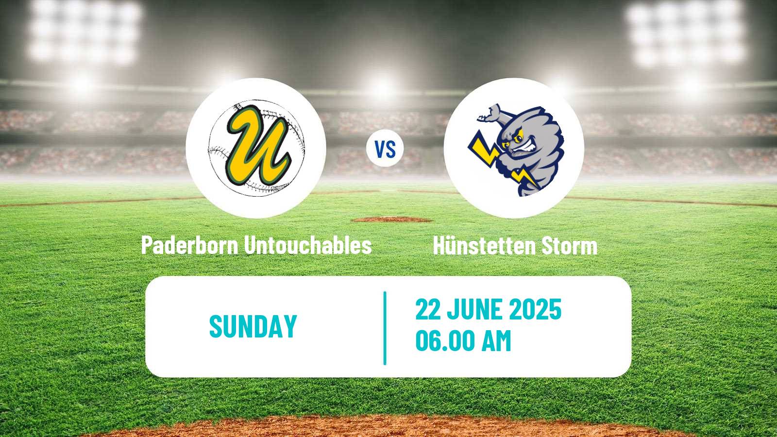 Baseball German Bundesliga North Baseball Paderborn Untouchables - Hünstetten Storm