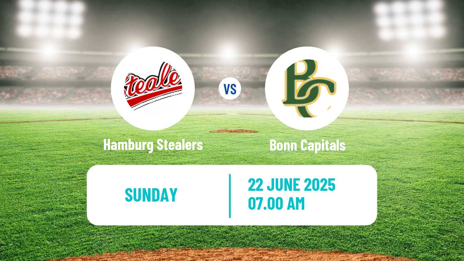 Baseball German Bundesliga North Baseball Hamburg Stealers - Bonn Capitals