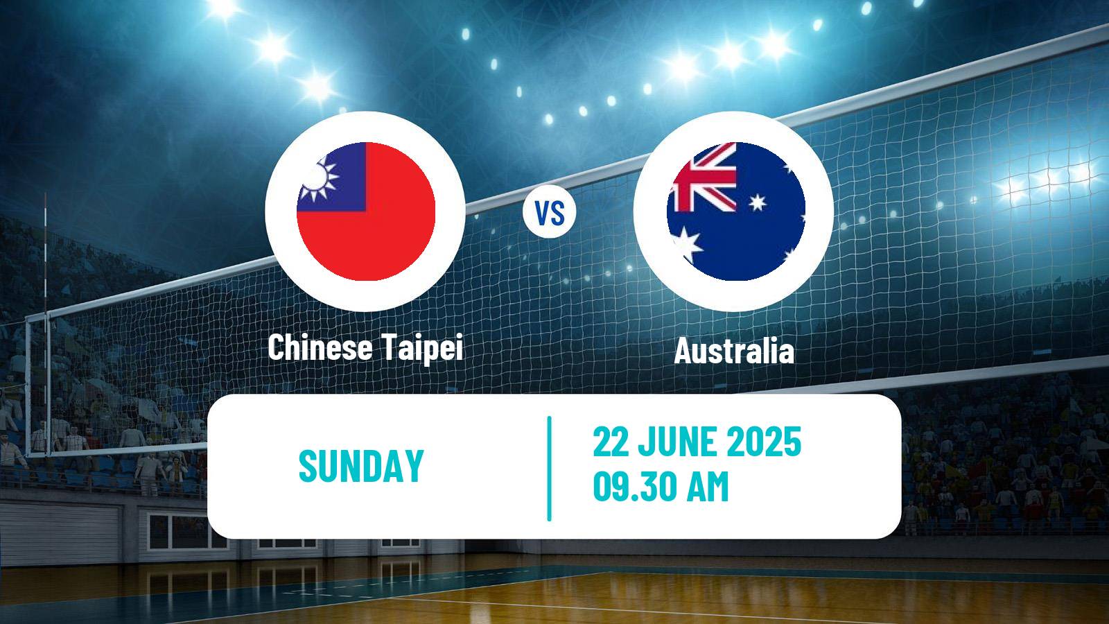 Volleyball AVC Challenge Cup Volleyball Chinese Taipei - Australia