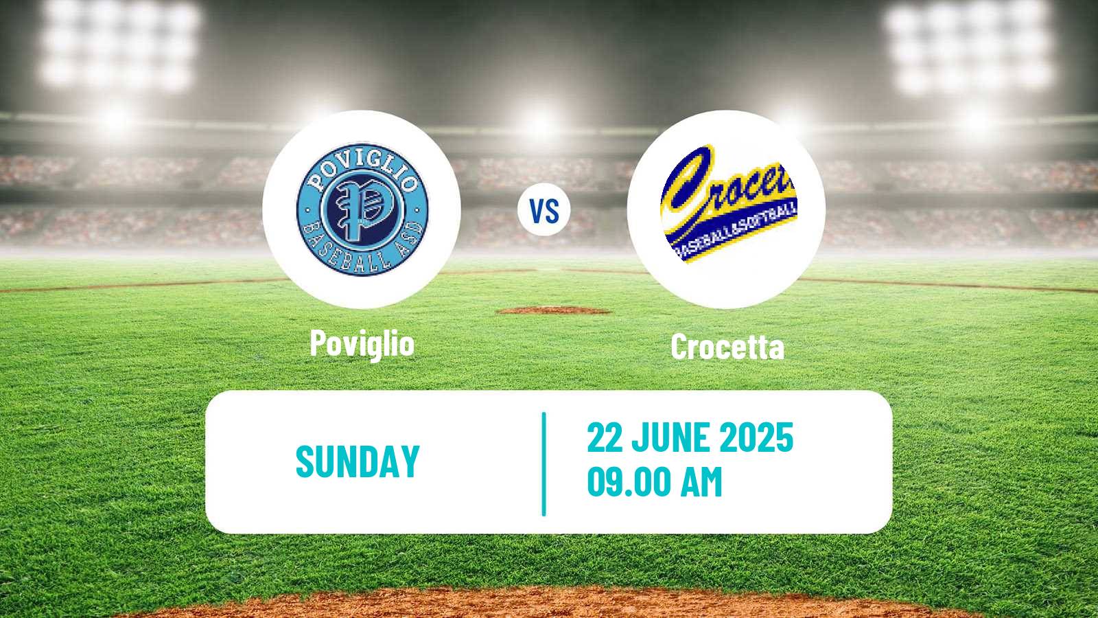 Baseball Italian Serie A1 Baseball Poviglio - Crocetta