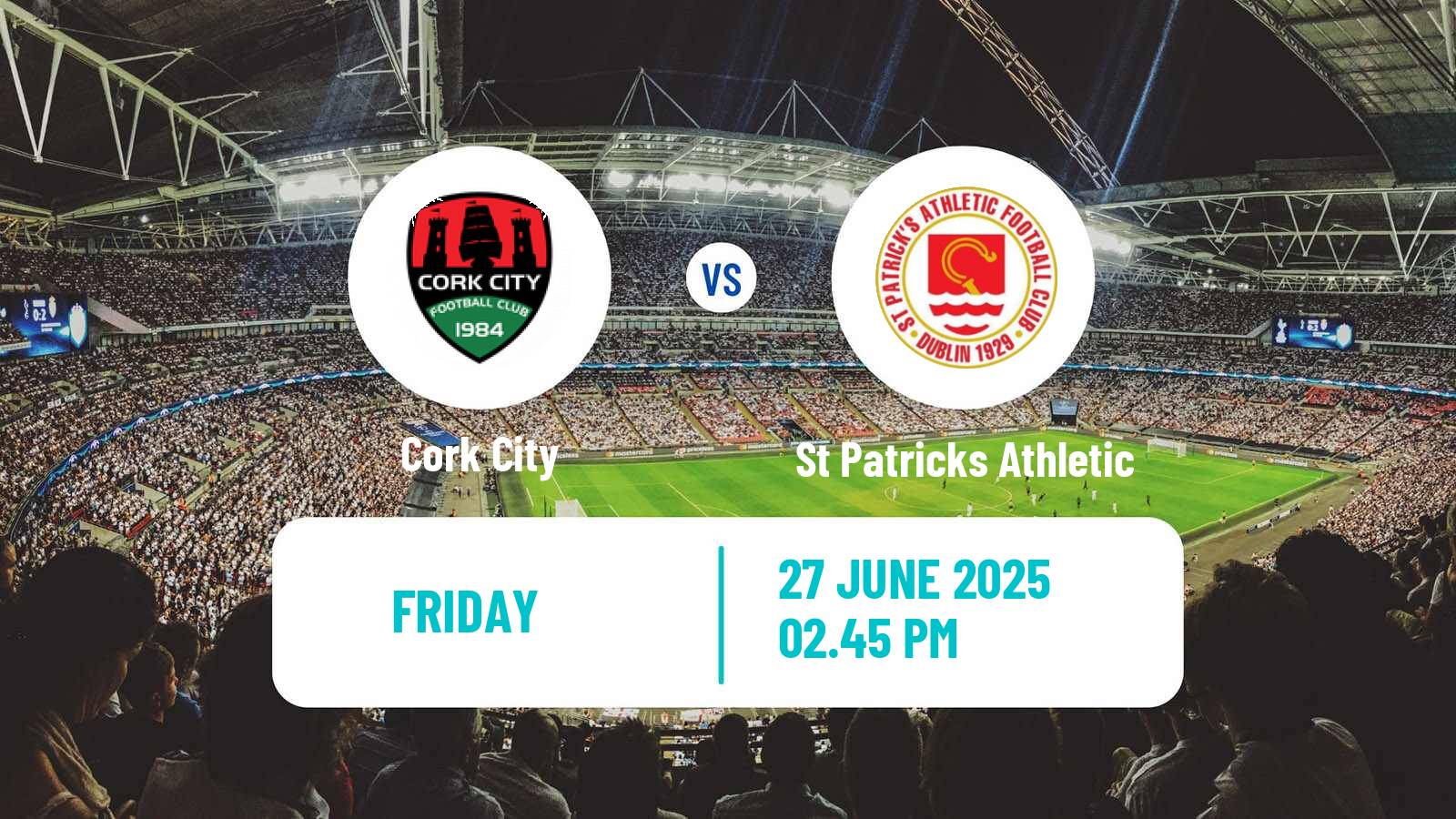 Soccer Irish Premier Division Cork City - St Patricks Athletic