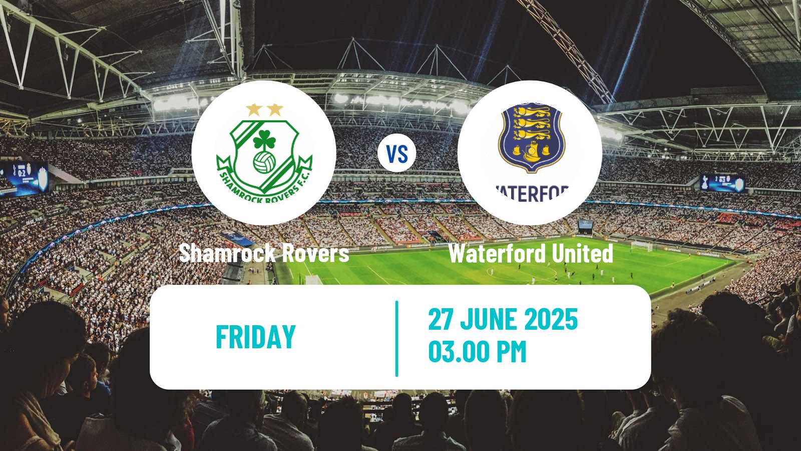 Soccer Irish Premier Division Shamrock Rovers - Waterford United