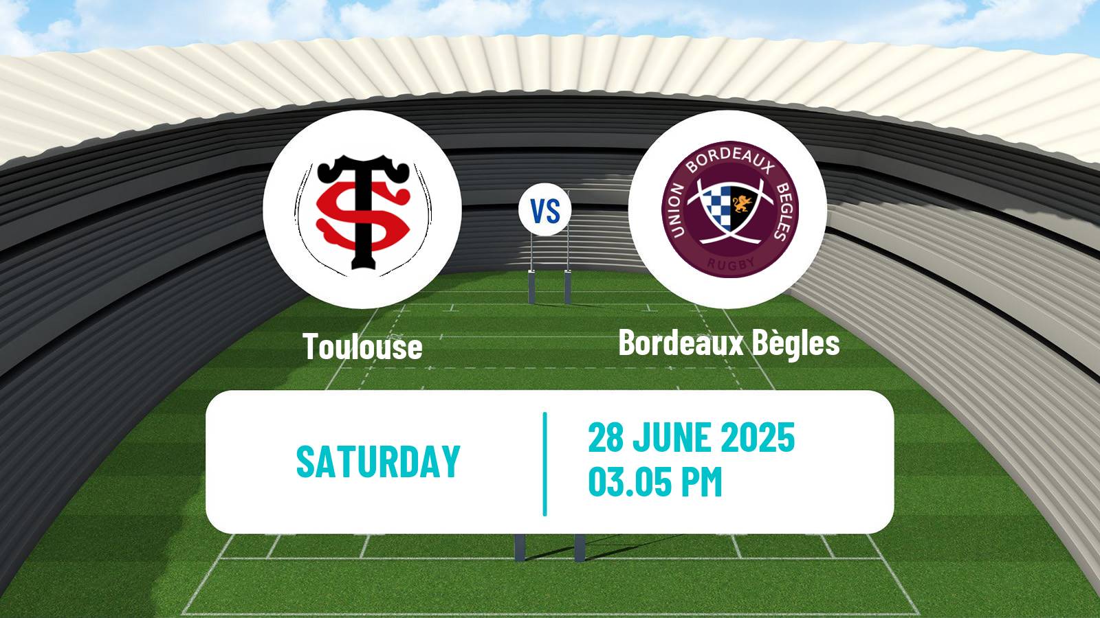 Rugby union French Top 14 Toulouse - Bordeaux Bègles