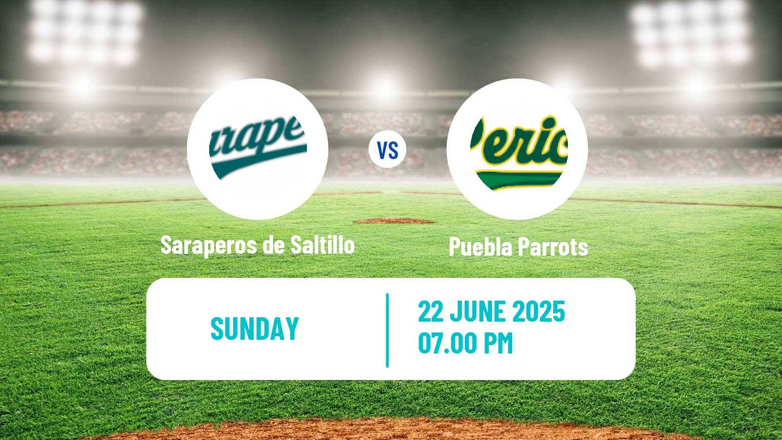 Baseball LMB Saraperos de Saltillo - Puebla Parrots