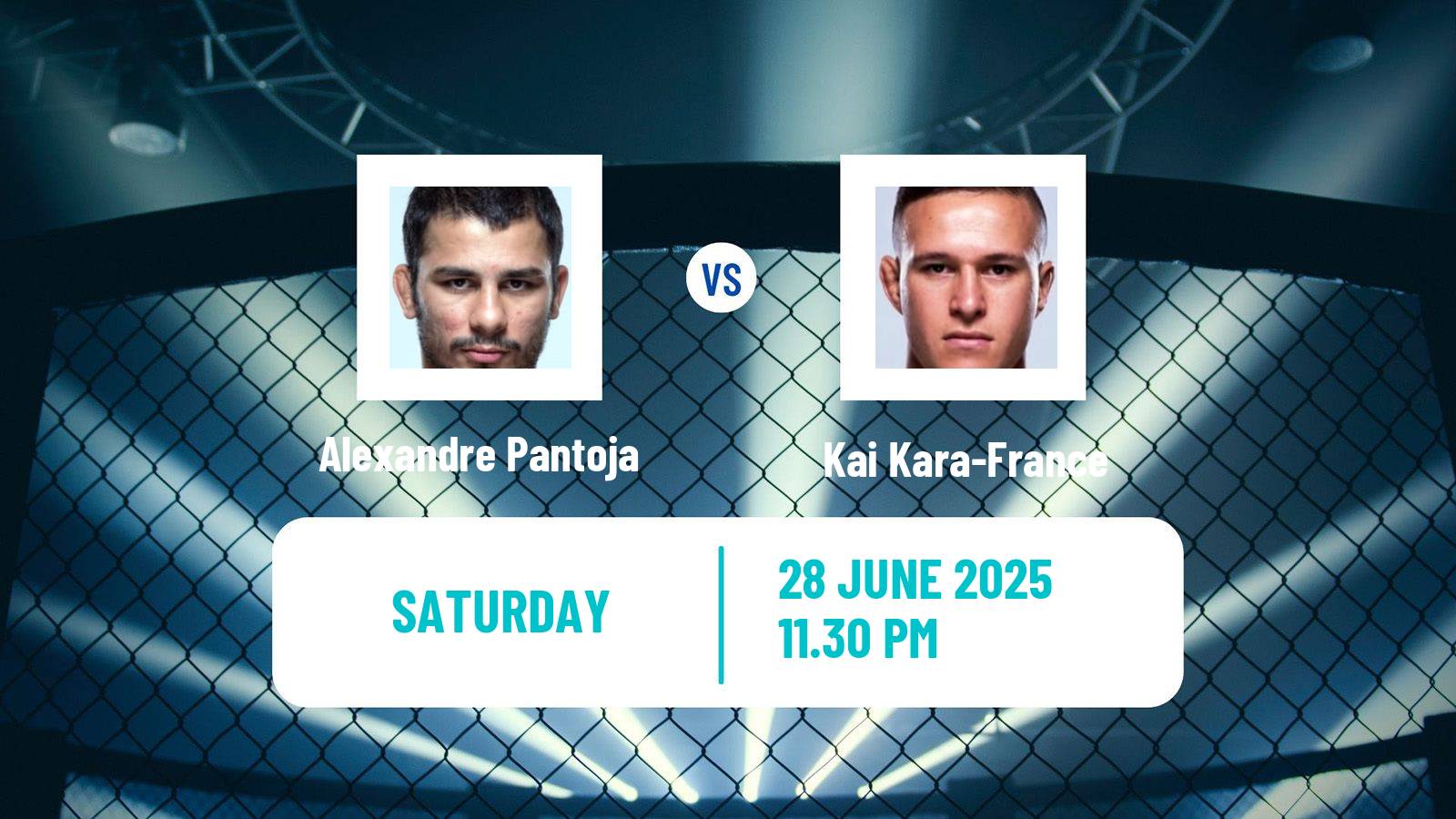 MMA Flyweight UFC Men Alexandre Pantoja - Kai Kara-France