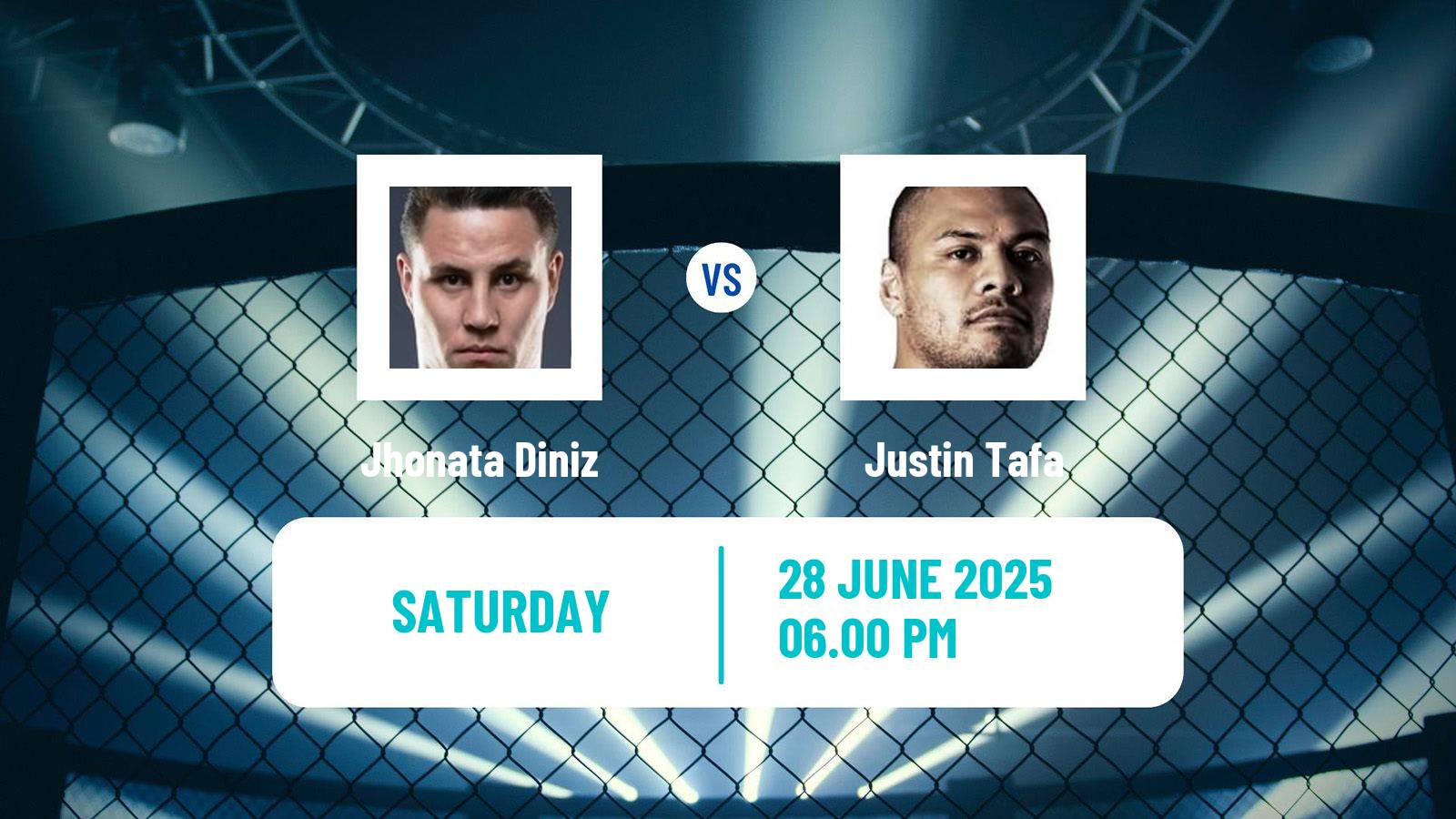 MMA Heavyweight UFC Men Jhonata Diniz - Justin Tafa