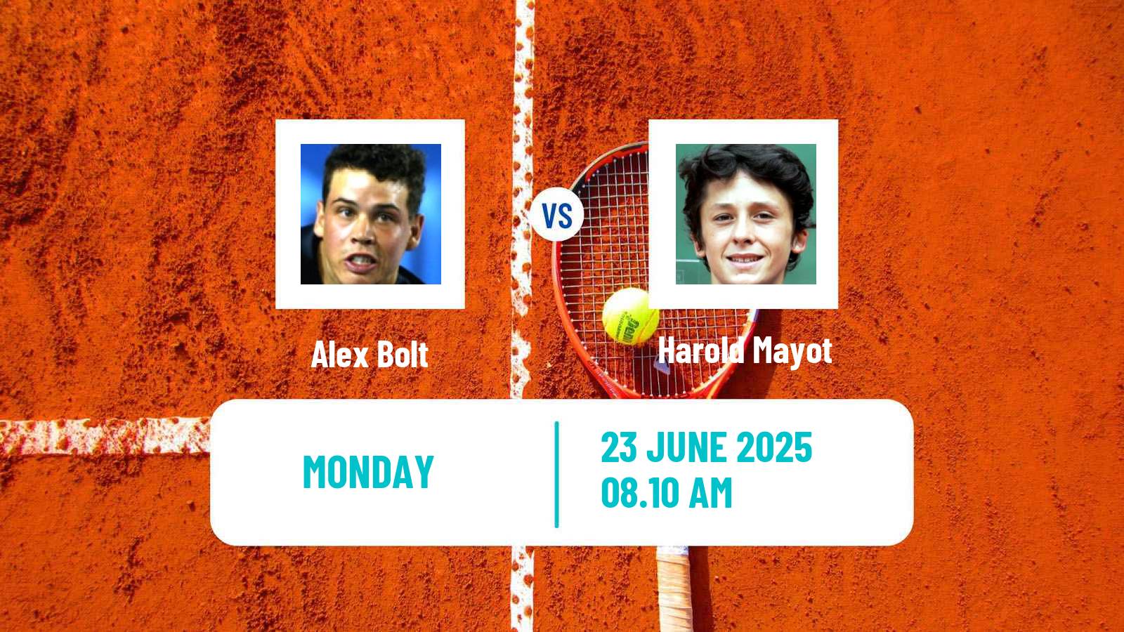 Tennis ATP Wimbledon Alex Bolt - Harold Mayot