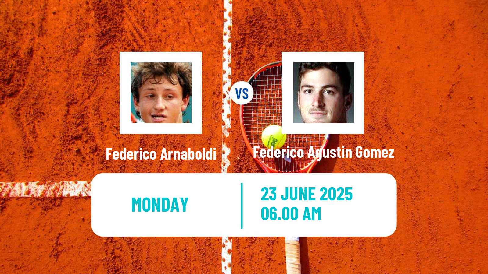 Tennis ATP Wimbledon Federico Arnaboldi - Federico Agustin Gomez