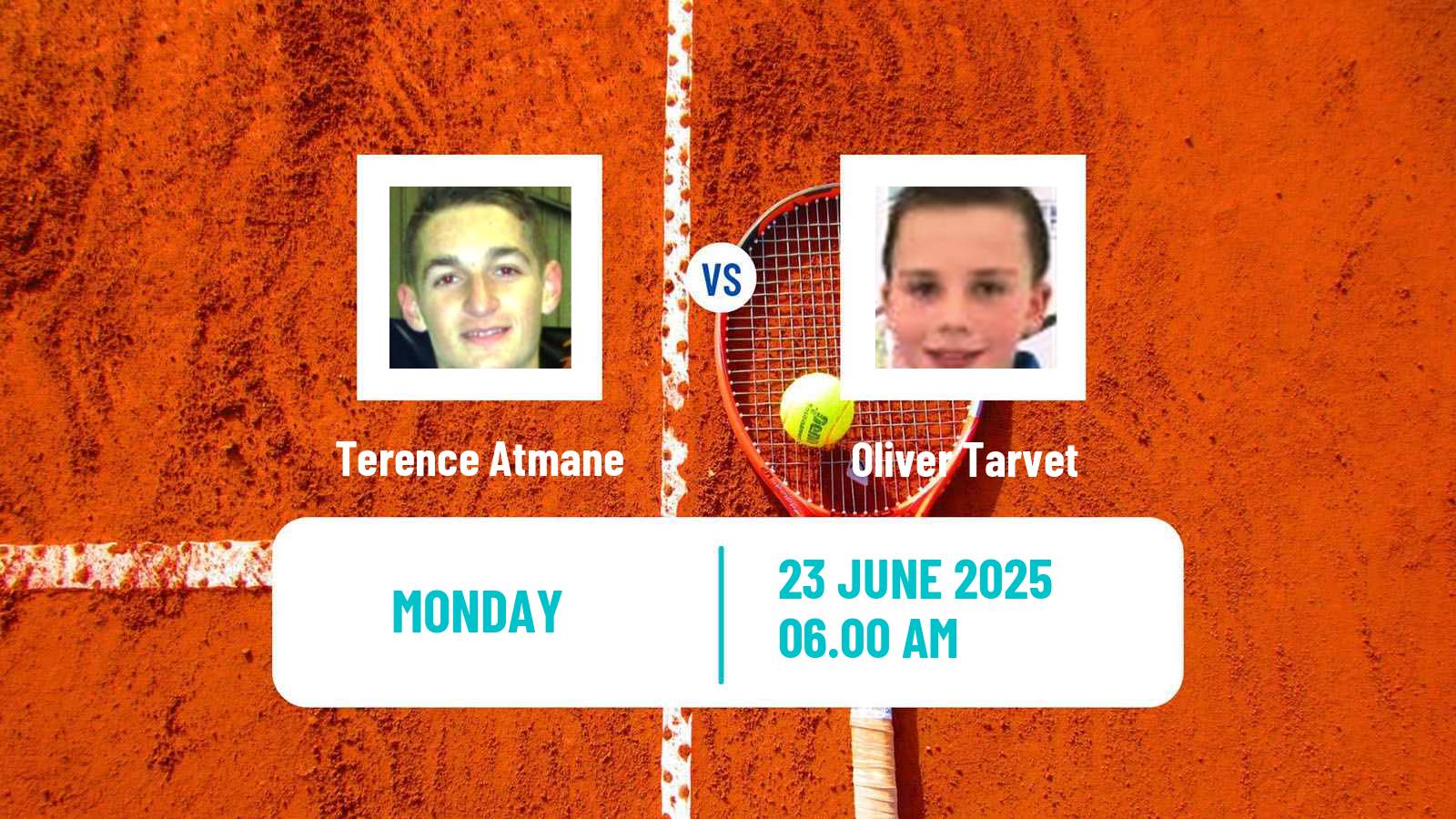 Tennis ATP Wimbledon Terence Atmane - Oliver Tarvet